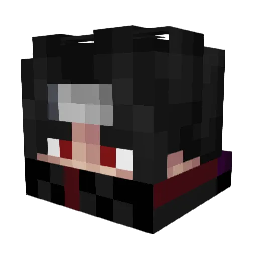 Ohndre Minecraft avatar head, 3D render