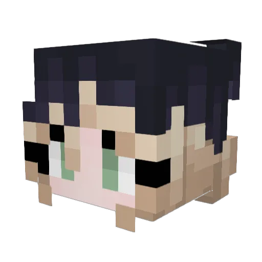 OhneNyx Minecraft avatar head, 3D render