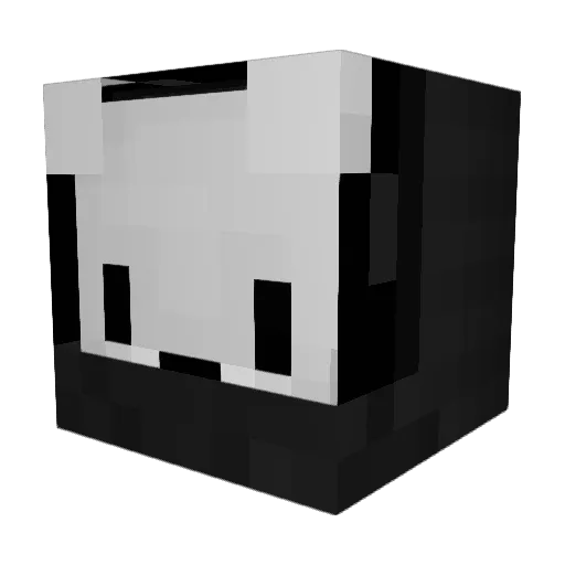 Ohnemilchzahn Minecraft avatar head, 3D render