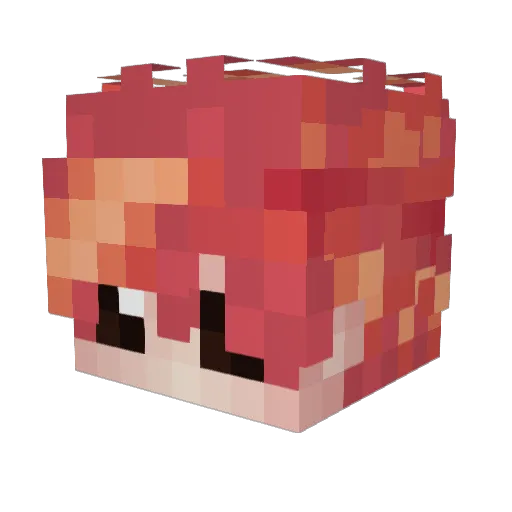 Ohnx2000 Minecraft avatar head, 3D render
