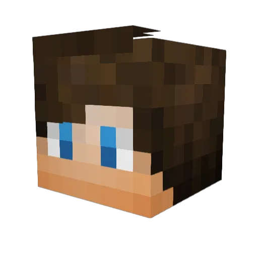 Ohos Minecraft avatar head, 3D render
