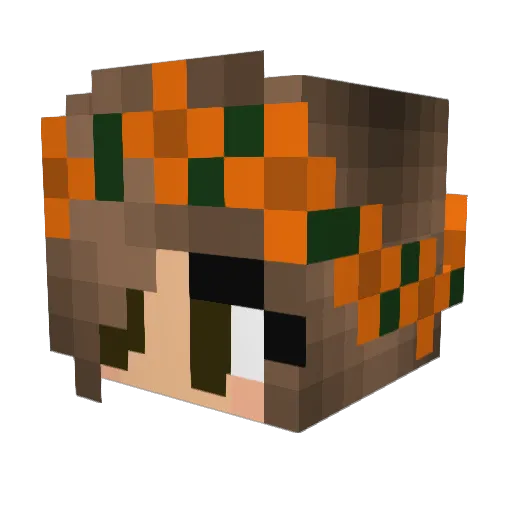 Ohwell28 Minecraft avatar head, 3D render