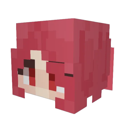 Ohyeahsure Minecraft avatar head, 3D render