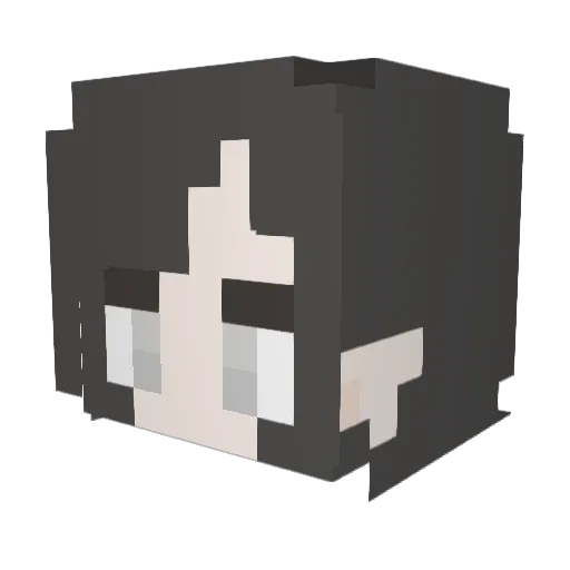 Ohyirum Minecraft avatar head, 3D render