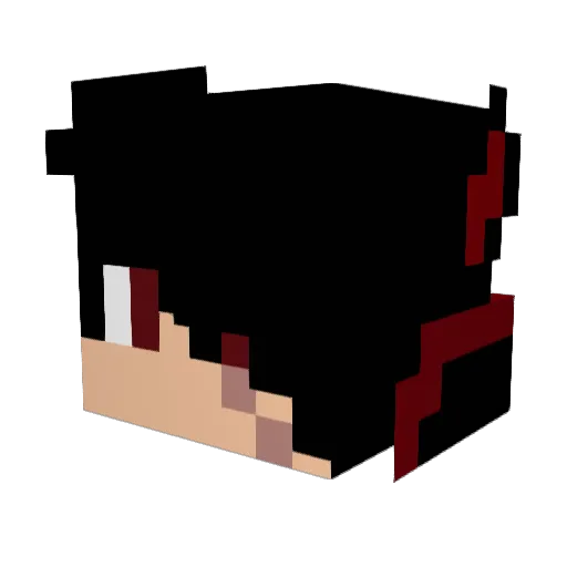 Ohzyy Minecraft avatar head, 3D render