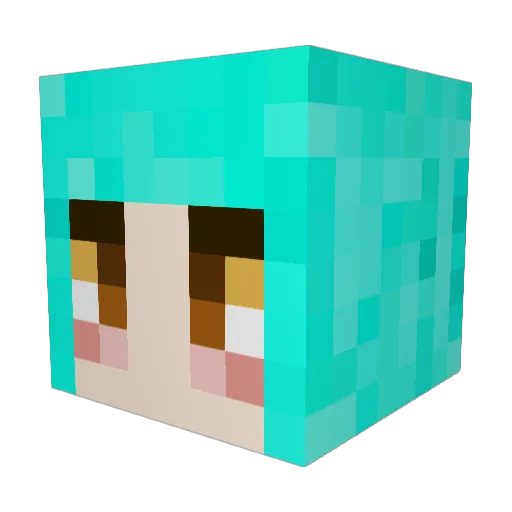 OicebroO Minecraft avatar head, 3D render