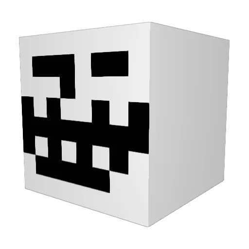 Oicram180 Minecraft avatar head, 3D render