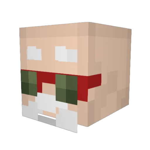 OignonPluie Minecraft avatar head, 3D render