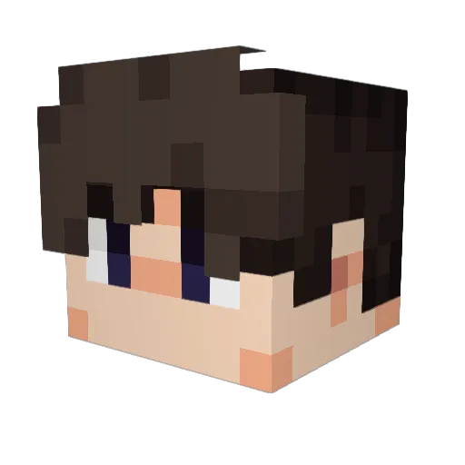 Oikit Minecraft avatar head, 3D render