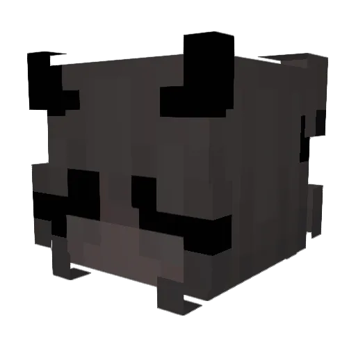 OiledUp Minecraft avatar head, 3D render