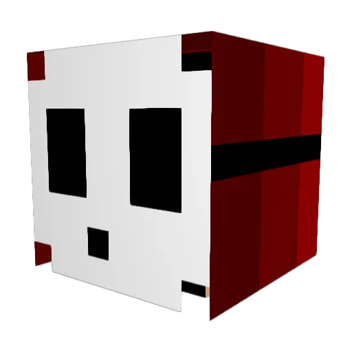 Oirls_ Minecraft avatar head, 3D render
