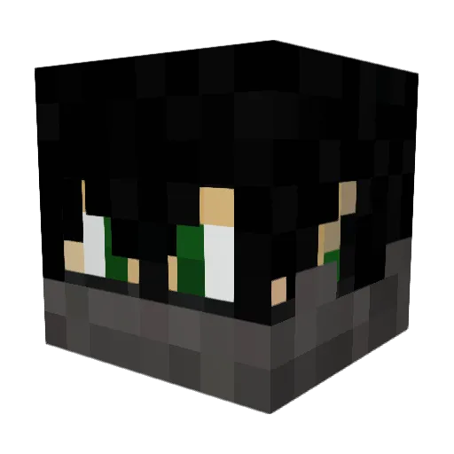 Oisaque Minecraft avatar head, 3D render