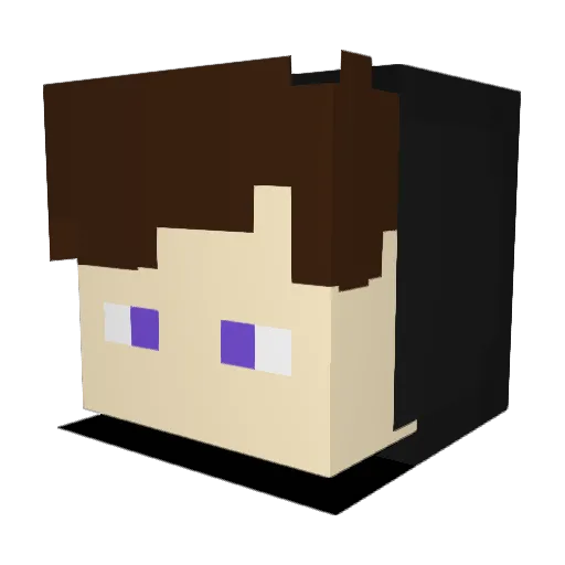 Oizeas Minecraft avatar head, 3D render