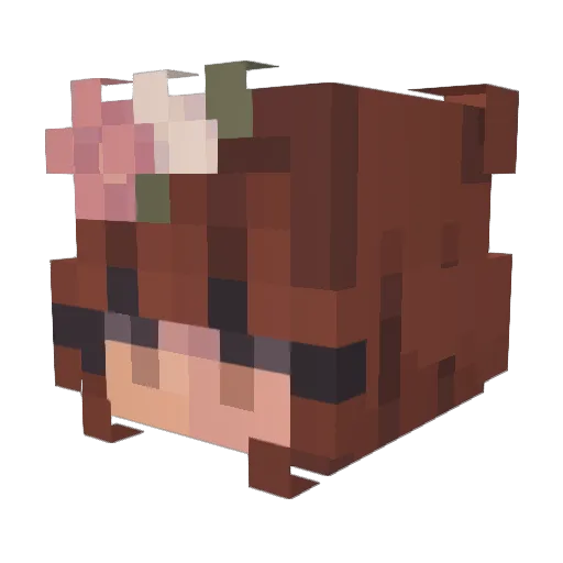 Ojahbo Minecraft avatar head, 3D render