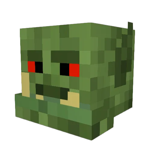 Ojama1987 Minecraft avatar head, 3D render
