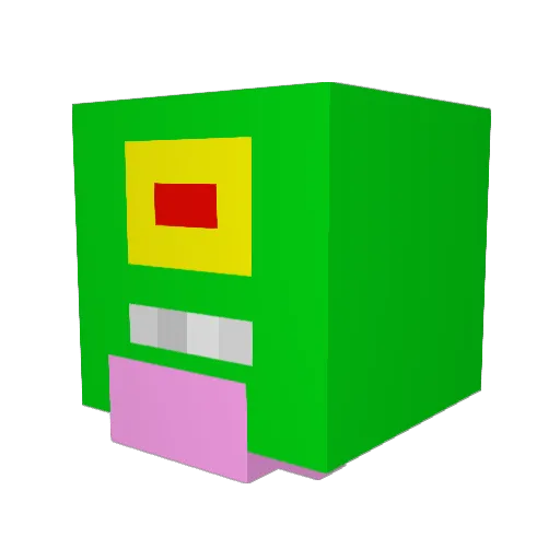 OjamaCrime Minecraft avatar head, 3D render