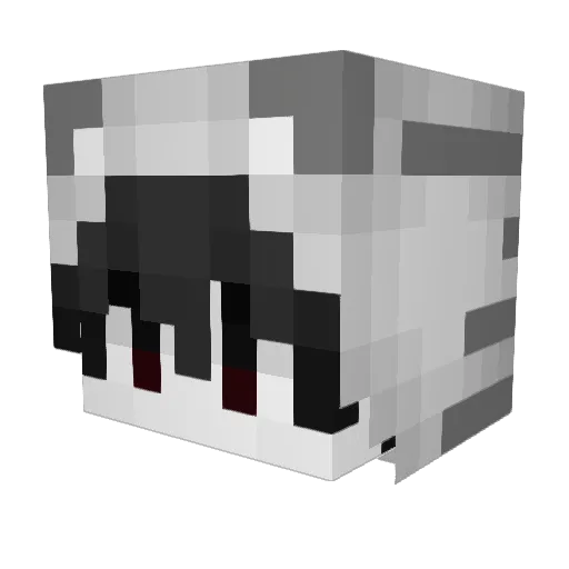 Oji Minecraft avatar head, 3D render
