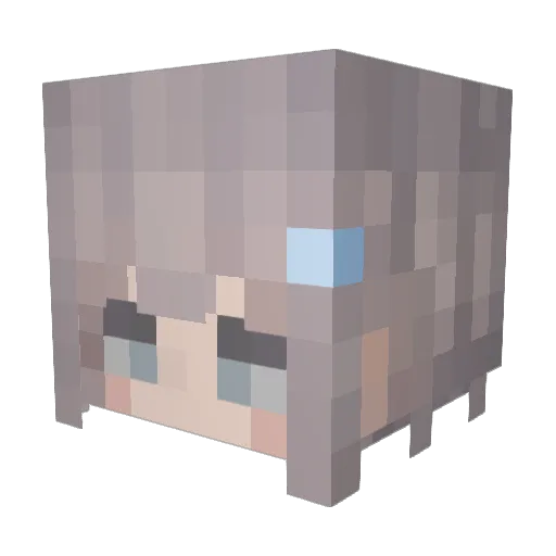 Ojiro0427 Minecraft avatar head, 3D render