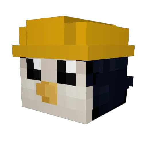 Ojnethy Minecraft avatar head, 3D render