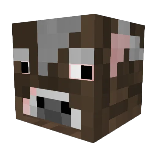 Ojuiba Minecraft avatar head, 3D render
