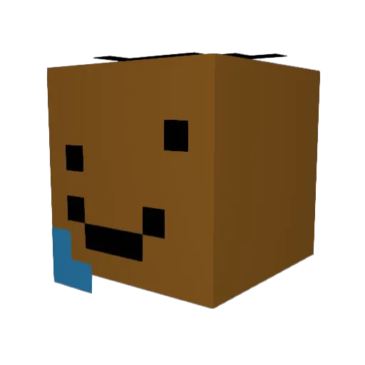 OkBape Minecraft avatar head, 3D render