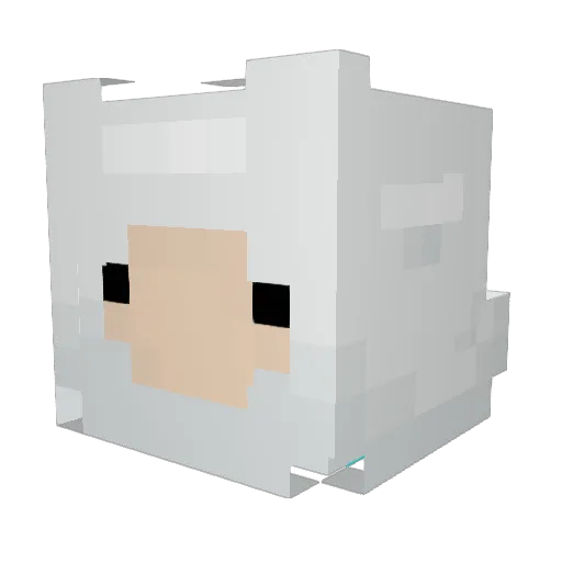 OkBrother Minecraft avatar head, 3D render