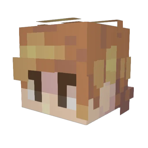 OkLetsParty Minecraft avatar head, 3D render