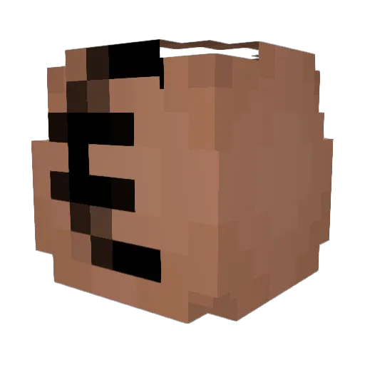 OkMan_I Minecraft avatar head, 3D render