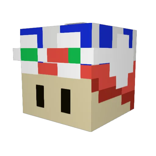 Ok_Bambi_ Minecraft avatar head, 3D render