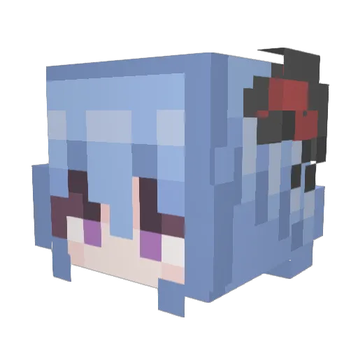 Ok_Elevator Minecraft avatar head, 3D render
