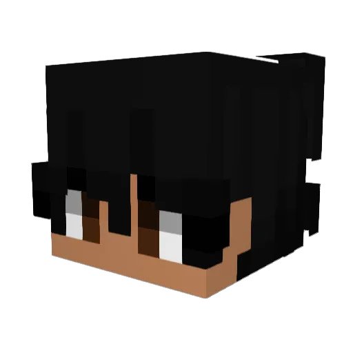Okabe___ Minecraft avatar head, 3D render