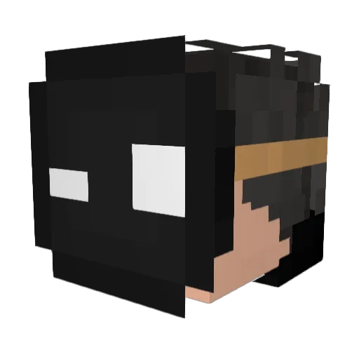 Okanox Minecraft avatar head, 3D render