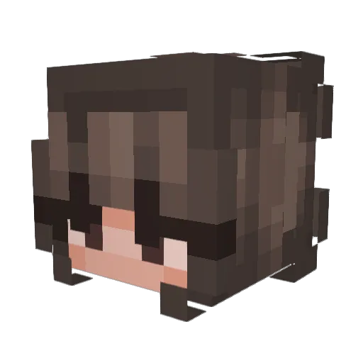 OkayBuckaroo Minecraft avatar head, 3D render
