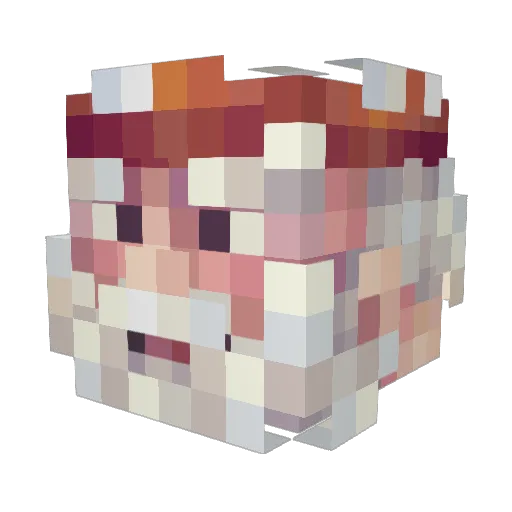 OkayIGetIt Minecraft avatar head, 3D render