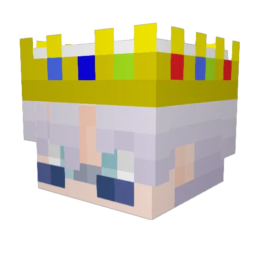OkayMirion Minecraft avatar head, 3D render