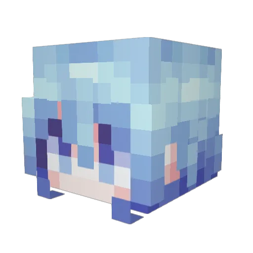 OkayPompano394 Minecraft avatar head, 3D render