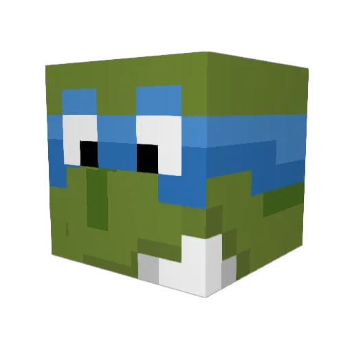 OkaySmelt Minecraft avatar head, 3D render