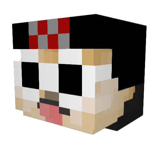 OkayYep Minecraft avatar head, 3D render