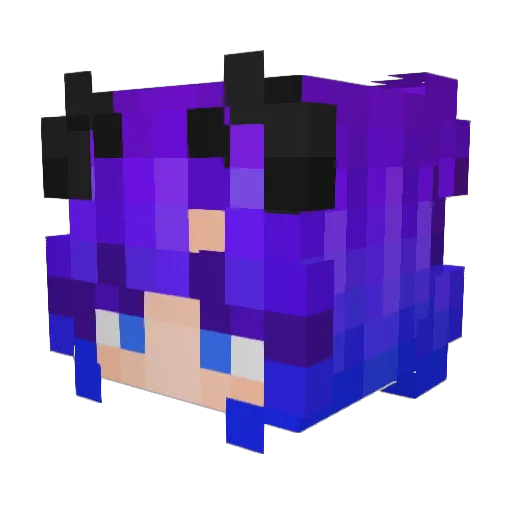 Okaybuk1 Minecraft avatar head, 3D render