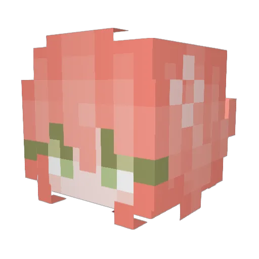 Okayest3d Minecraft avatar head, 3D render