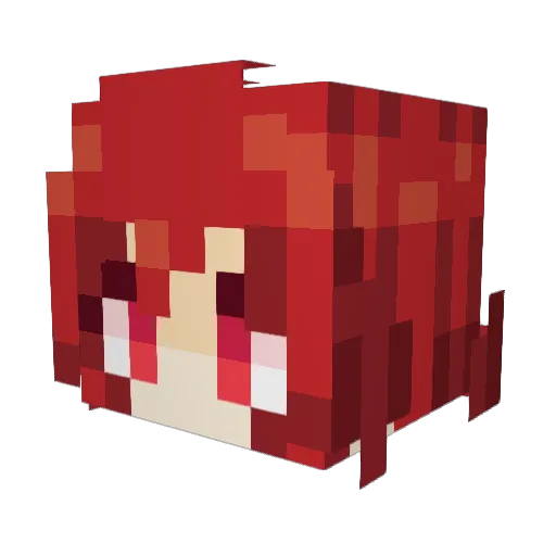 Okazaki98 Minecraft avatar head, 3D render