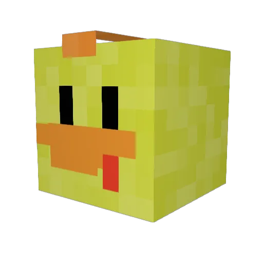 OkeLetsGo7 Minecraft avatar head, 3D render