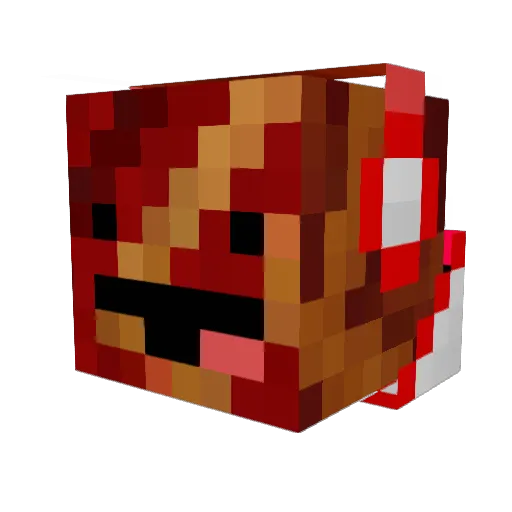Okeaniss Minecraft avatar head, 3D render