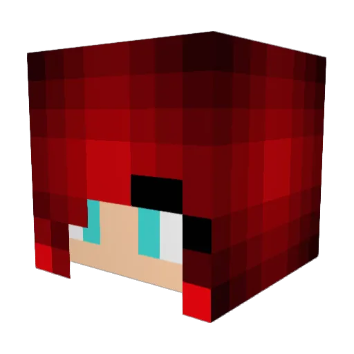 Okelane Minecraft avatar head, 3D render