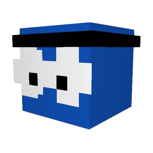 Okeley Minecraft avatar head, 3D render