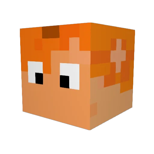 Okenny1 Minecraft avatar head, 3D render