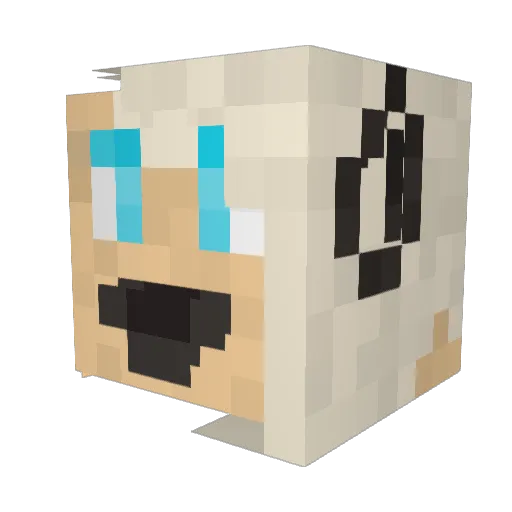 Okesska Minecraft avatar head, 3D render