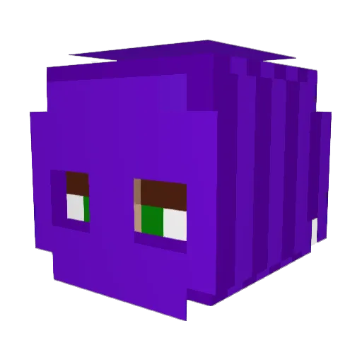 Okiaas Minecraft avatar head, 3D render