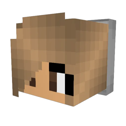 OkieLexi Minecraft avatar head, 3D render