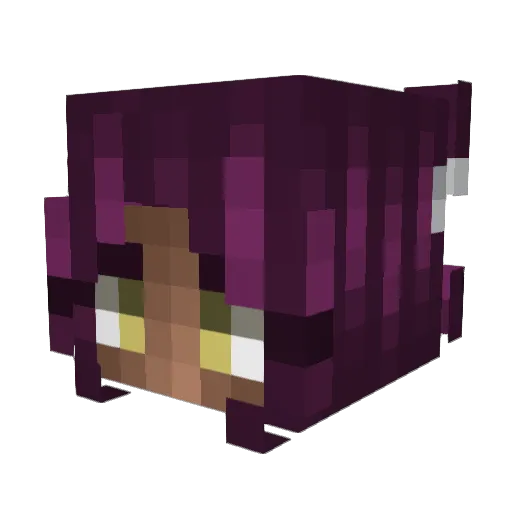Okihs Minecraft avatar head, 3D render